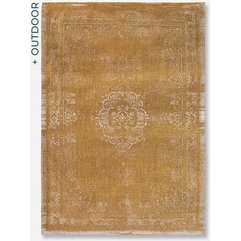 Medaillon-Design – Fading World Medaillon-Teppich – hergestellt in Belgien – mechanisches Jacquard-Flachgewebe – handgefertigt – natürlich rutschfest – 100 % Baumwolle – Frühlingsmoos – 140 x 200 cm (1/5)