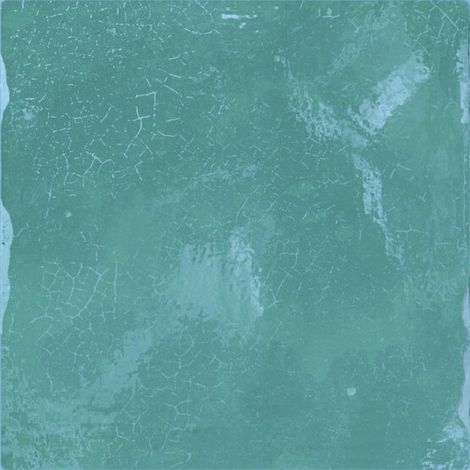 Carrelage mural faience effet graphique MELLAH 13x13 cm Turquoise -  - boîte de 0.51 m2 (1/2)