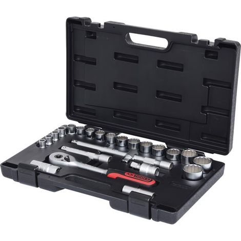 KS Tools 911.1595 1/2'' Steckschlüssel-Satz, 24-tlg. 12-kant (1/5)