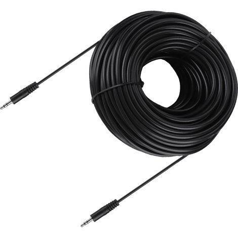 Câble audio 3,5 mm stéréo blindé cuivre haute qualité 30 m pour enceintes et casque (1/5)