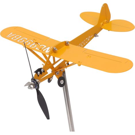 SJLERST Girouette avion métal jaune décoration jardin durable (1/5)