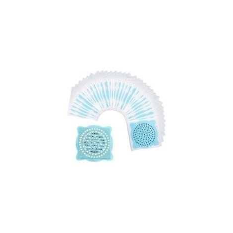 Adesivi per lo scarico della doccia, trappole per capelli, per bagno, cucina, peli di cane, 60 pezzi, 12 x 12 cm - Crezuo