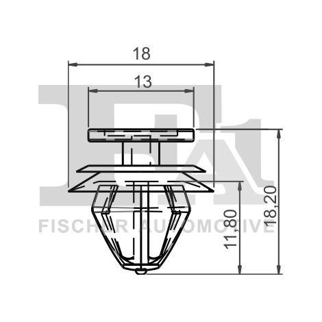Clip, enjoliveur FA1 11-40045.5 AUDI 30648141 6991S6 7701056846 8E9867299