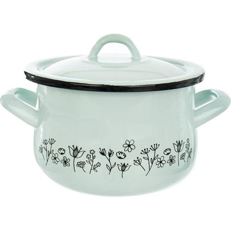 Olla esmaltada con tapa, louka azul, 16 cm, 2,3 l (1/4)