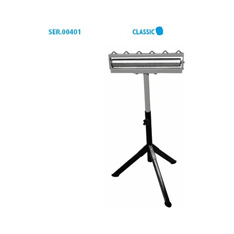 Leman – Servante à rouleau avec plateau à billes basculant – Hauteur réglable jusqu'à 100 cm – Charge maximale 80 kg – Rouleau galvanisé sur roulements