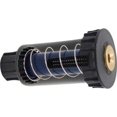 Automatischer Bewässerungskopf, automatisches Bewässerungssystem, 360°-Drehung, mit Kupferdüse und verstellbarem ABS-Kopf, für Rasenflächen und Blumenbeete (1/5)