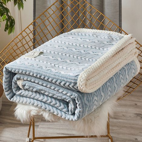 Couverture épaisse corail pour l'hiver, le printemps et l'automne, couverture simple ou double pour lit étudiant, petite couverture (1/5)