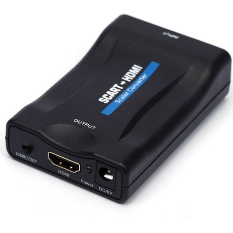 CONVERTITORE DA SCART A HDMI ADATTATORE VIDEO AUDIO STEREO TV 1080P FULL HD (1/4)