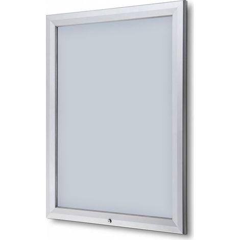 Bacheca da Esterno con Apertura a Ribalta 80,5x106,7x4,7 cm in Alluminio Grigio Chiaro (1/5)