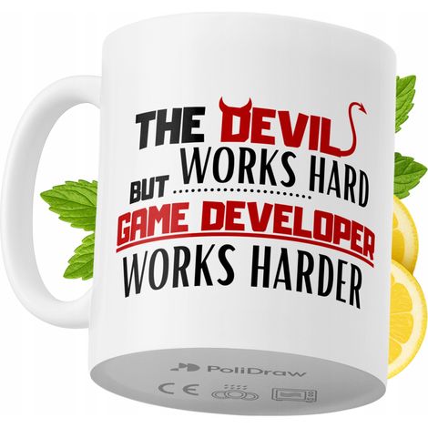 Lustige Kaffeetasse mit witzigem Textdesign für Spieleentwickler – ideal für Geburtstage, Namenstage und Feiertage. Hochwertige Tasse für besondere Anlässe im Homeoffice oder Büro. Farbe: Weiß, 330 ml (1/5)