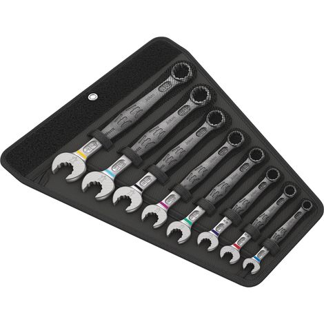 Wera – Clé plate Joker 8 – 5020241001 – Jeu de clés mixtes 11 pièces – Acier Chrome-Molybdène – Ouverture 8-31 mm – Coudé à 15°
