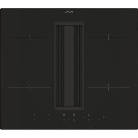 Candy – Plaque de cuisson induction avec hotte intégrée – 4 foyers – Largeur 60 cm – Débit d'air 477 m³/h – Fonction hotte automatique (1/5)