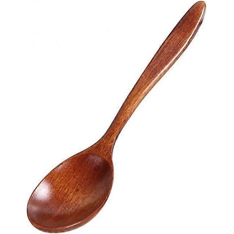 Cuillère en bois de 18 cm, motif vagues en bambou, ustensile de cuisine, cuillère à soupe, cuillère en bois pour la restauration