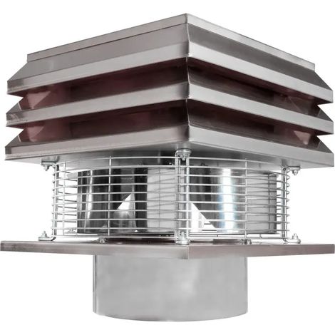Extractor De Humo Para Chimeneas Redonda 20 cm Modelo de AceroExtractores De Humo Sombrero Eólico Para Estufa (1/4)