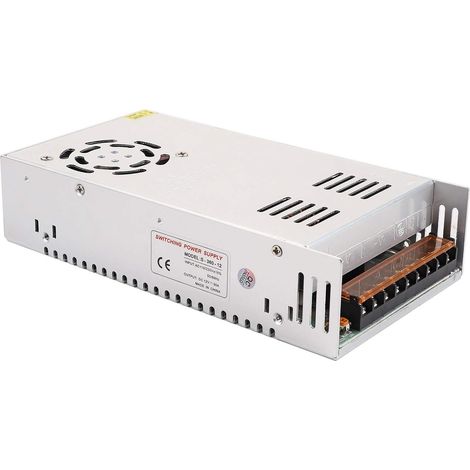 Alimentation à Découpage 12V 30A SMPS Universelle Protection Surchauffe pour Bande LED Éclairage D'intérieur et Projet Informatique (1/5)