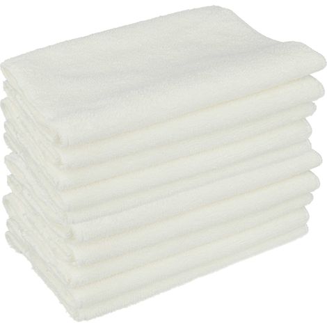 vhbw 10x Cleaning Pad compatible with Kärcher SC 1702 B Profi, SC 1 Floor Kit, SC 1 Premium Floor Kit Hot Spray Steamer, Steam Mop - floor mop pad