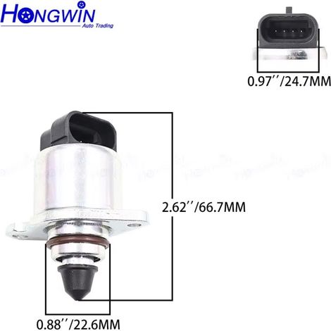 Applicable à la vanne de régulation d'air Chevrolet 96966721 (1/4)
