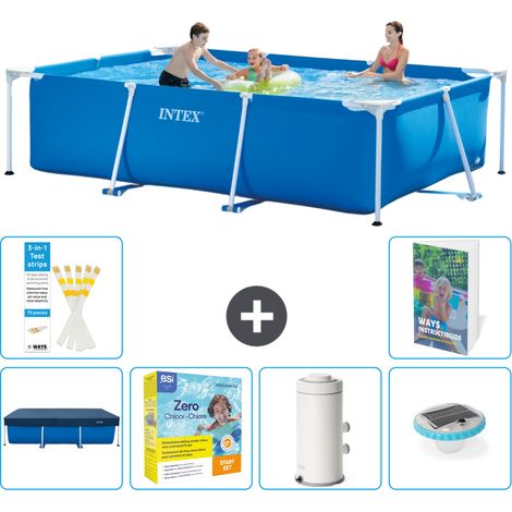 Rechteckiger Frame Pool - 300x200x75 cm - 7-teilig S32