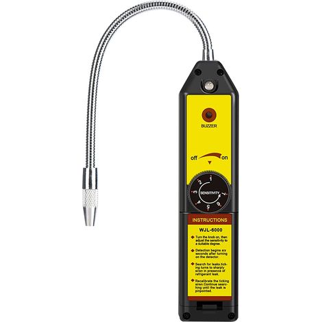 GARRYFIZH Détecteur de Fuite Fréon WJL-6000, Sniffer Gaz Halogène pour Climatisation HVAC - Pour R134a, R410A, R12, R22, R404A, Testeur Automobile