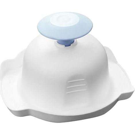 Support de sécurité alimentaire bleu pour mandoline, protège-doigts anti-coupure pour râpe à légumes, protège-doigts pour mandoline, râpe à légumes, ustensiles de cuisine (1/5)