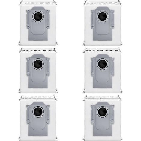 Sacs à poussière de rechange pour aspirateur Roborock Qrevo Curv 2 Flow - Pièces détachées - Sacs à poussière en tissu non tissé (6 pièces)