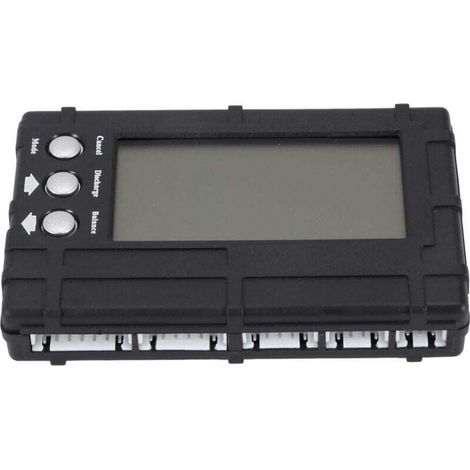 Probador de baterías LCD con control remoto Crezuo para Lipo, LiFe y 26S, comprobador de voltaje, balanceador y descarga.-Crezuo