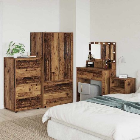 vidaXL Armoires de rangement Bois Ancien 60 x 48 x 105 cm