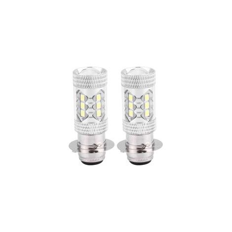 Bombillas LED para faros de motocicleta – 2 unidades, 80W, súper brillantes, luz blanca, fácil conversión.