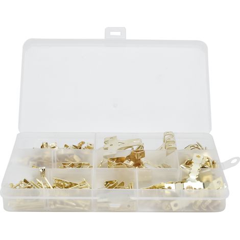 Kit de Suspension pour Cadres - 250 Crochets et Clous avec Boîte de Rangement (1/5)