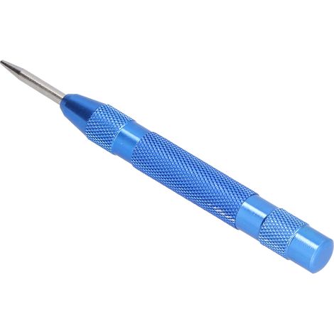 Poinçon automatique en acier trempé, positionneur de pointe amovible, force réglable, outil de poinçonnage bleu (1/5)