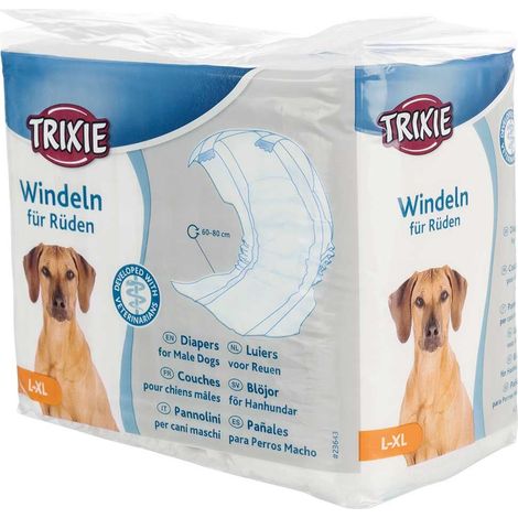 Trixie RüdenwindelnL-XL 60-80 cm, Inhalt 12 Stück