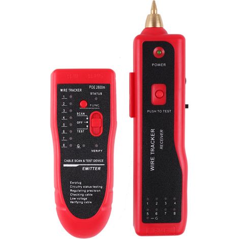 Testeur de câble réseau PoE Gigabit, détecteur de lignes et traceur de câbles avec résistance aux interférences, idéal pour l’installation et la maintenance des réseaux professionnels  dengyankun