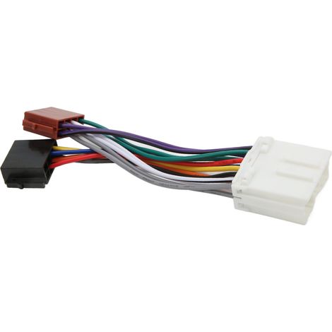 Faisceau de câblage ISO radio, adaptateur de remplacement flexible en plastique pour lecteur CD pour MITSUBISHI Lancer Pajero (1/5)