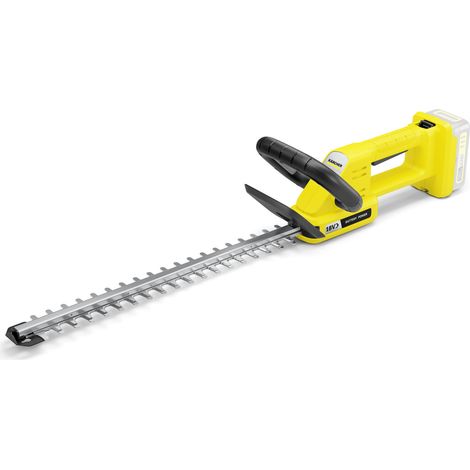 KARCHER Taille Haie Batterie HGE 2-18 14456000, Lame au Laser de 45 cm, Ecartement de 18 mm, Autonomie de 70 min, Poids de 2.3 kg, Garantie 2 ans