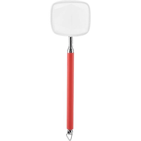 Épuisette extensible, adaptée aux aquariums et aux bassins, écumeur à crevettes, avec maille carrée rouge résistante pour un nettoyage facile. (1/5)