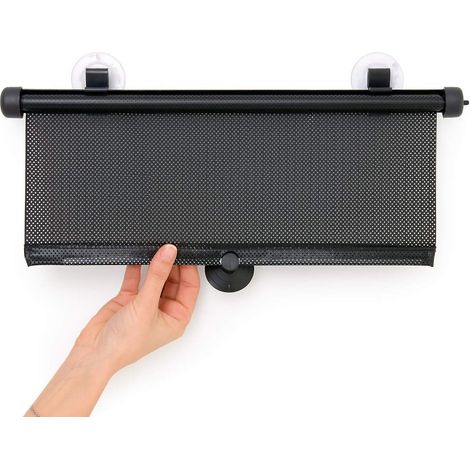 Lot de 2 pare-soleil noirs pour voiture (Dimensions : 40 x 60 cm)
