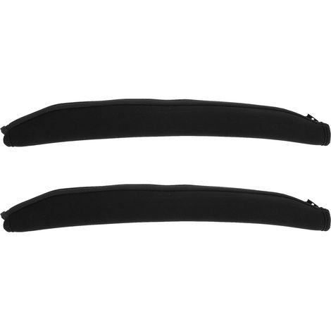 Protège Serrage-tête pour Casque Audio 2 Pièces en Tissu Noir, Confortable et Flexible, pour Arceau de Remplacement D'écouteurs (1/5)