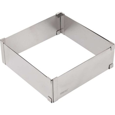 Moule À Gâteau Réglable - Acier Inoxydable - 15,5 À 28 Cm - Hauteur 5 Cm - 1 Pièce (1/5)