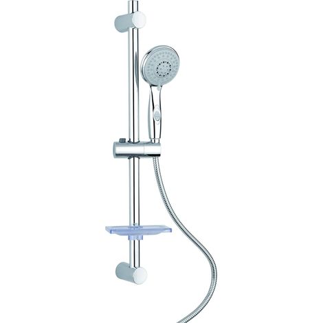 Metaform - Saliscendi Doccia 4 getti con ECO-STOP Doppia aggraffatura in Acciaio inox e ABS Mod. Orbit (1/5)