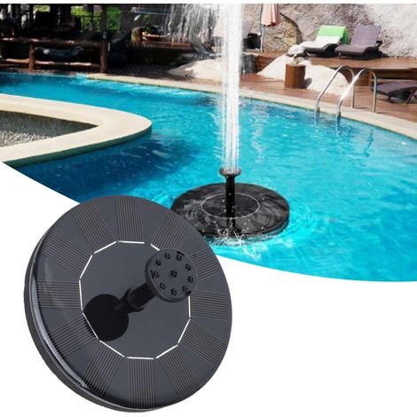 Kit de pompe solaire pour fontaine flottante, fontaine de jardin, terrasse, bassin, décoration paysagère, 6 V CC, 13 x 13 cm (1/5)