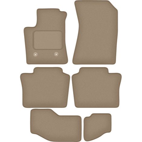 Tappetini in velluto per: Renault Espace VI E-tech HEV 7 posti (2023-) beige (1/5)