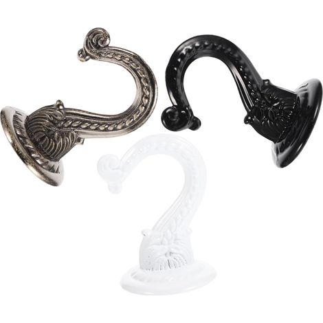 3 crochets plafond - zinc - pour suspension et rangement (1/5)