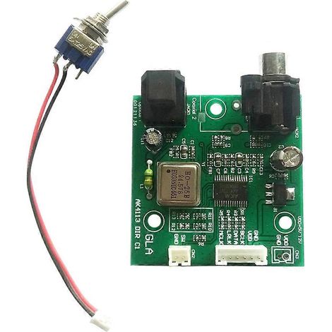 Carte réceptrice audio SPDIF coaxiale à fibre optique AK4113, sortie I2S, fréquence d'échantillonnage 32-192 kHz pour convertisseur numérique-analogique (DAC). (1/5)