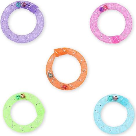 5 Pack Lightweight Donut Rings for Indoor Cat Small Plastic Toys for Independent Hitting and Playing at Home (1/5)