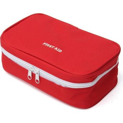 Erste-Hilfe-Tasche Rot, strapazierfähig, für Zuhause, Arbeit, Reisen