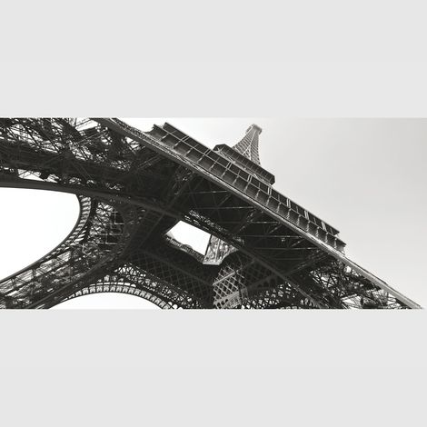 Poster intissé - Sous la Tour Eiffel Noire - 202x90 cm (1/3)