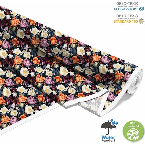 Outdoor dekostoffe oxford - Motiv Blumen I DX5522 (1/5)
