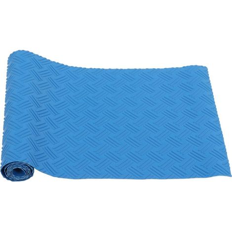 Tapis de protection antidérapant pour marche d'échelle de piscine en caoutchouc bleu (1/5)