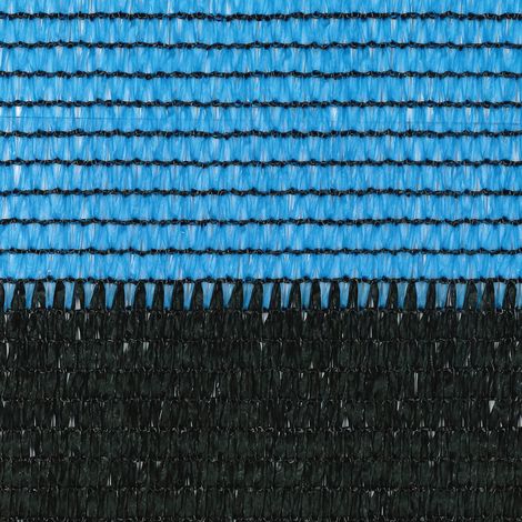 TENAX Soleado Sport Rete Tessuta Schermante Frangivista Bicolore, 1,00x5 m, Nero/Blu, 1x5 m (1/5)