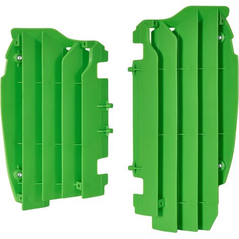 Juego de rejillas protectoras para radiador Polisport kxf 450 12 15 Verde Duradero